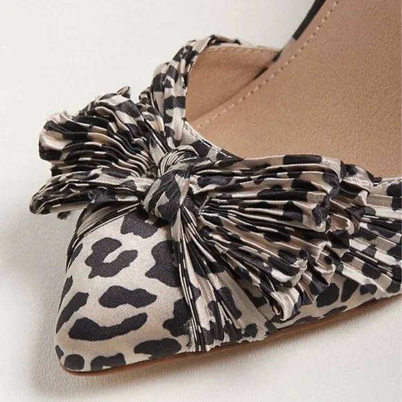 torrid Leopard Print Ankle Strap Pointed Toe Heels - Black & Cream - Picture 4 of 11